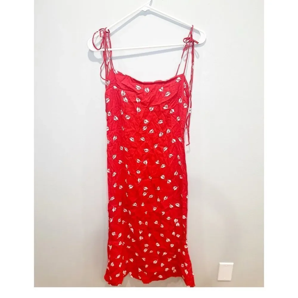 Reformation finley dress red - Picture 4 of 7